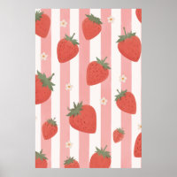 Coquette Strawberry Pink Stripe Bedroom Nursery