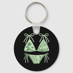 Coquette Summer Bikini Preppy Swimsuit Women Key Ring