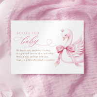 Coquette Swan Princess Books for Baby Shower
