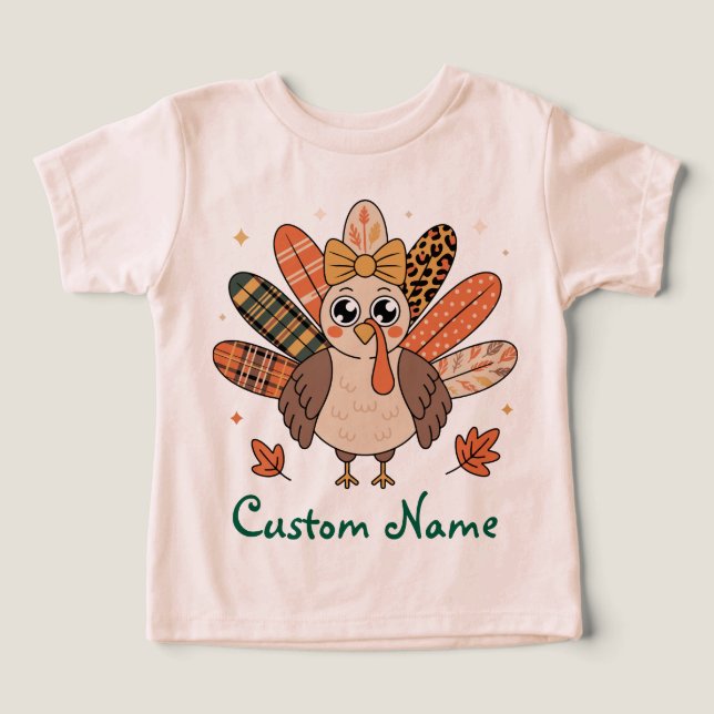 Coquette Thanksgiving Unisex Custom Turkey Bow Fal (Design Front)