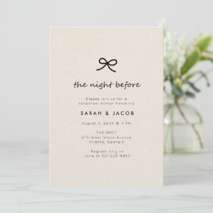 Coquette The Night Before Rehearsal Dinner Invitation
