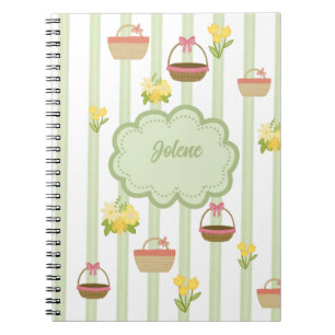 Coquette theme Florals & Baskets  Notebook