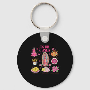 Coquette Tis The Season Mexican Christmas Spanish  Key Ring