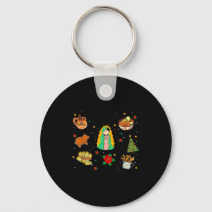 Coquette Tis The Season Mexican Christmas Spanish  Key Ring