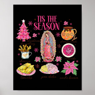 Coquette Tis The Season Mexican Christmas Spanish  Poster