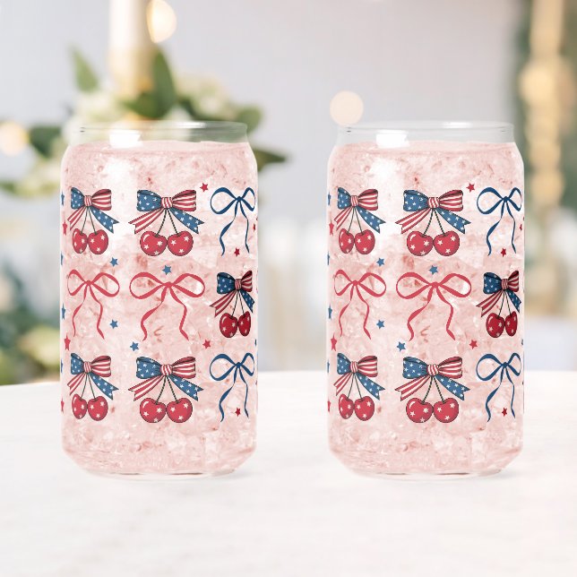 Coquette USA Glass Set, July 4th Gift for Women (Insitu (Wedding))