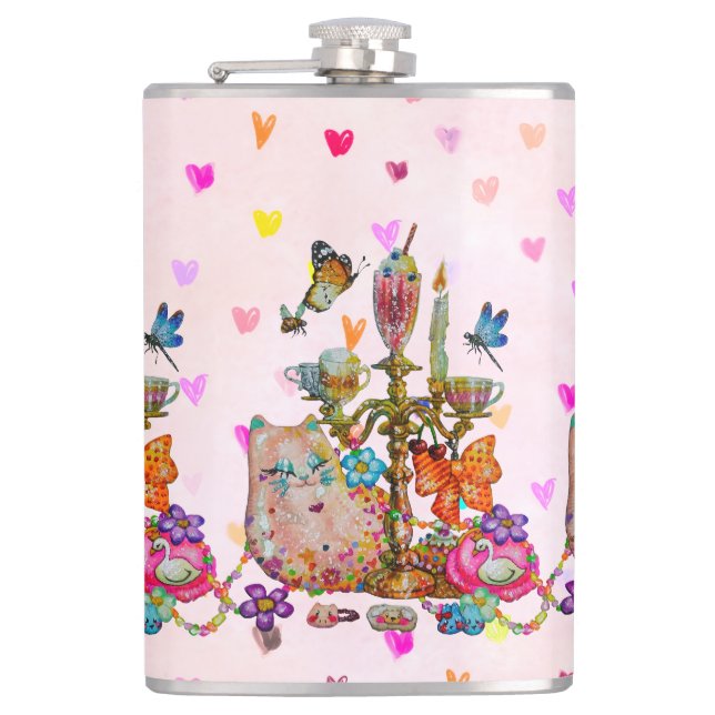 Coquette Water Bottle Hip Flask (Front)