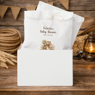 Coquette Western Boots Bow Cactus Baby Shower Favour Bags