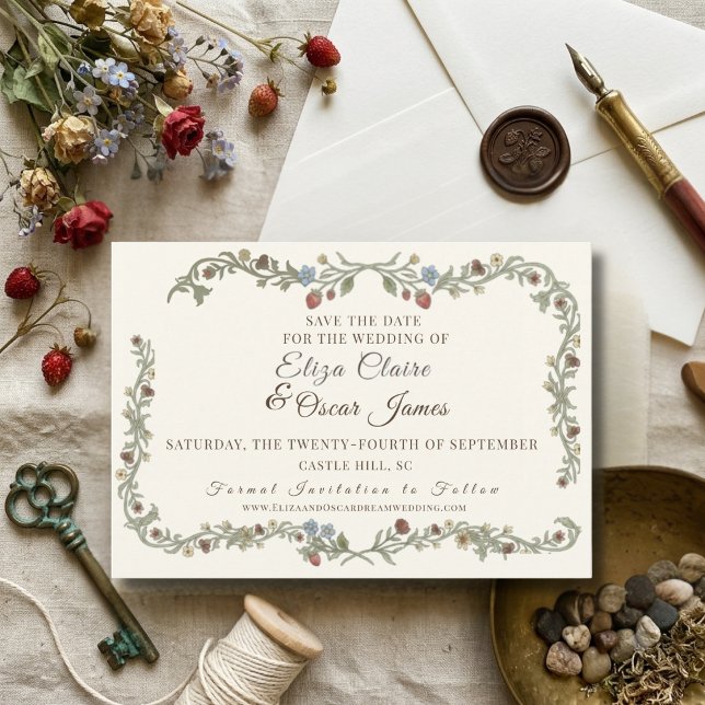 Coquette Wildflower Botanical Meadow Save The Date (Creator Uploaded)