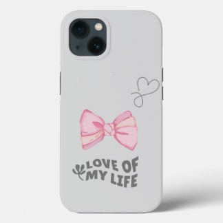 coquette with love iPhone 13 case