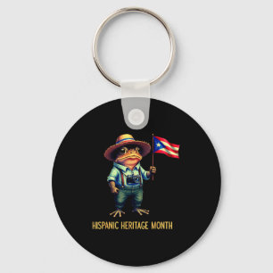 Coqui Frog Puertorico Boricua Puertorican Flag His Key Ring