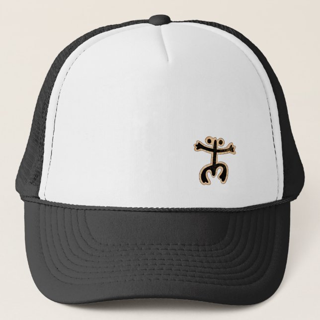 Coqui Taino on Wood Trucker Hat (Front)