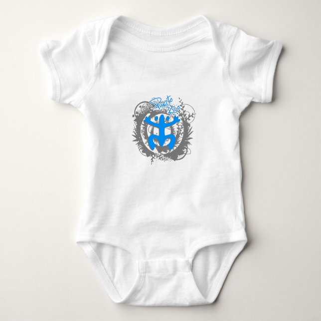 Coqui Taino Puerto Rico Baby Bodysuit (Front)