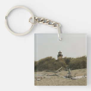 Coquille River Lighthouse, Oregon Key Ring