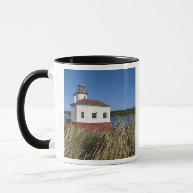 Coquille River lighthouse, Oregon, USA Mug (Left)