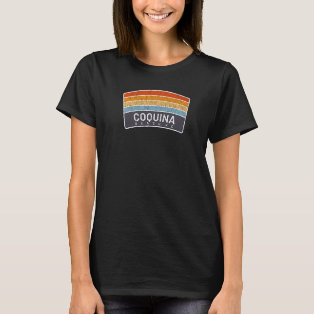 Coquina Beach NC Vacationing Sunrise Curve T-Shirt (Front)