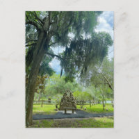 Coquina Stone Grave Marker