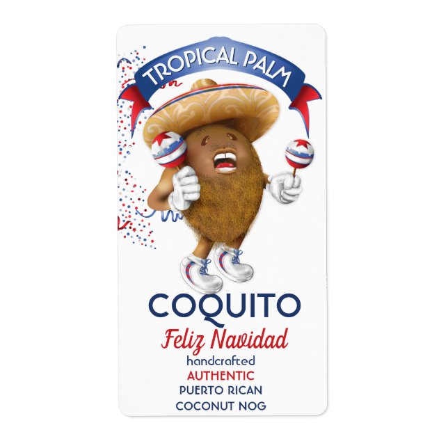 Coquito Coconut Maracas (Front)