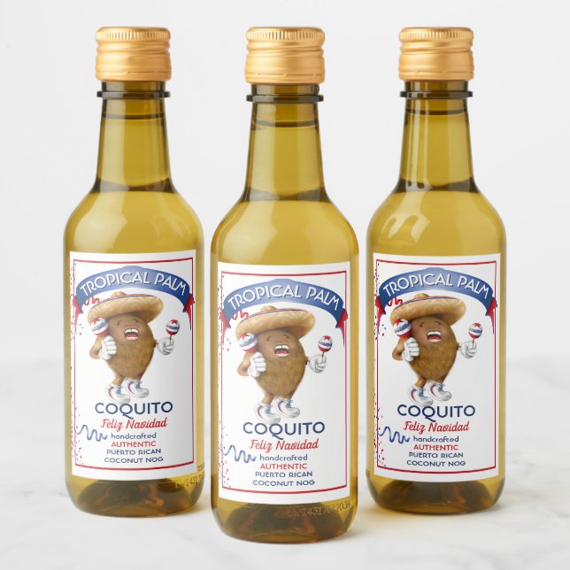 Coquito Coconut Maracas Wine Label (Bottles)