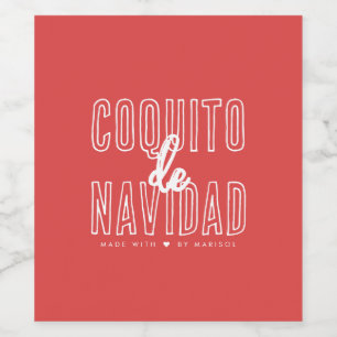 Coquito De Navidad  Wine Label