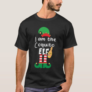 Coquito Elf Funny Puerto Rico Matching Christmas B T-Shirt
