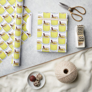Coquito Puerto Rican Eggnog Drink Merry Christmas Wrapping Paper