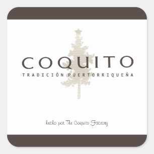 Coquito Tradicion Puertorriquena Square Sticker
