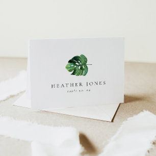 CORA Minimal Tropical Palm Beach Place Cards