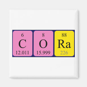 Cora periodic table name magnet