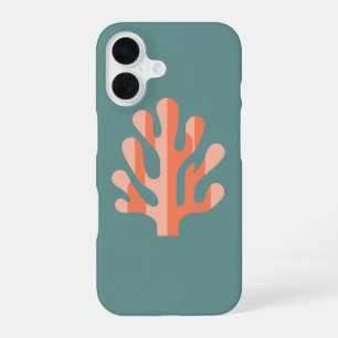 Corail Stylisé Vintage iPhone 16 Case