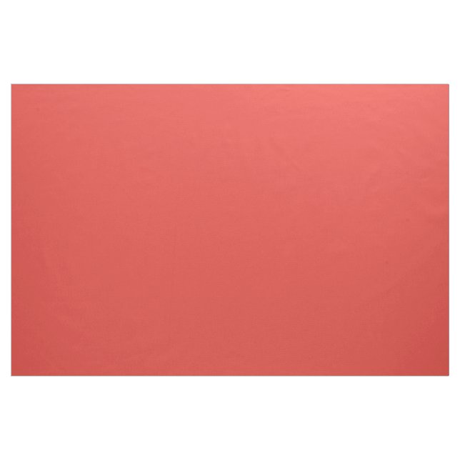 CORAL (a solid rich reddish-pink colour) ~ Fabric (Fat Quarter)