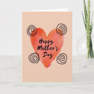 Coral Affection Mothers Day Card