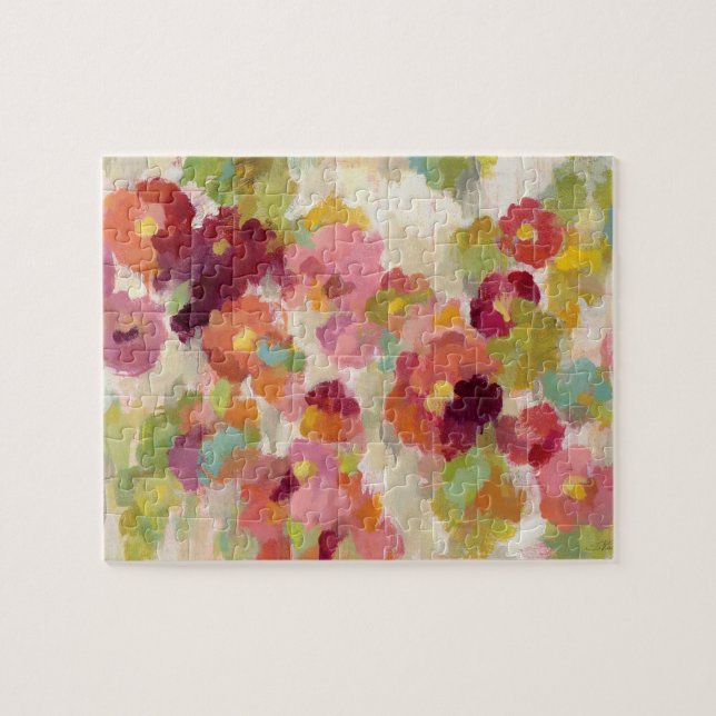 Coral and Emerald Garden Jigsaw Puzzle (Horizontal)