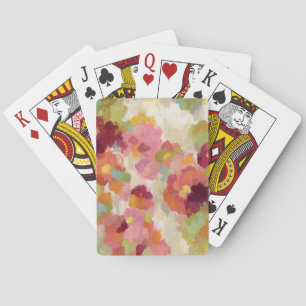 Coral and Emerald Garden Playing Cards