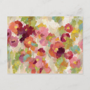 Coral and Emerald Garden Postcard