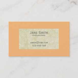 Coral and hand made paper texture stylish business card
