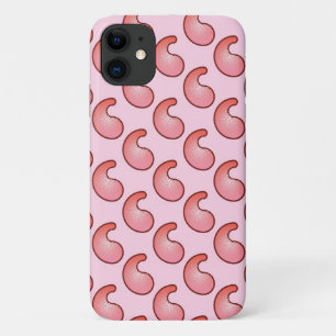 Coral and pink paisley pattern iPhone 11 case