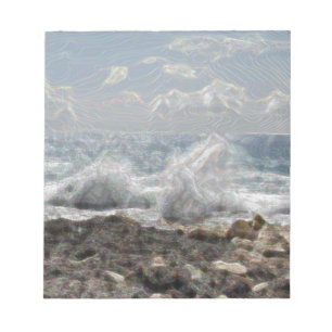 Coral and Waves Notepad