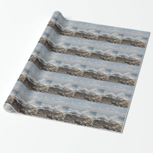 Coral and Waves Wrapping Paper