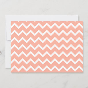 Coral and White Zig Zag Pattern.