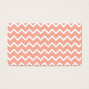 Coral and White Zig Zag Pattern.