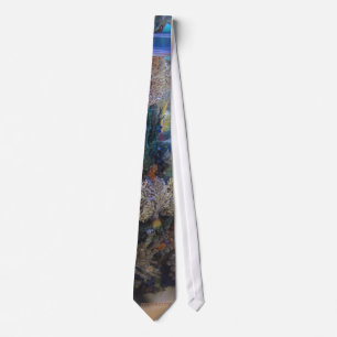 Coral aquarium tie