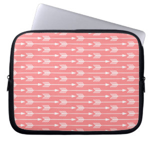 Coral Arrows Pattern Laptop Sleeve