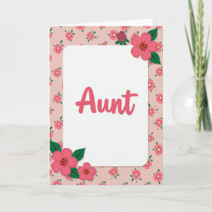 Coral Aunts Day Card