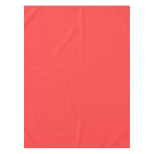 Coral Background Colour Customise This Tablecloth