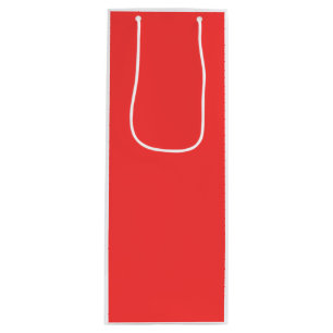 Coral Background Colour Customise This Wine Gift Bag