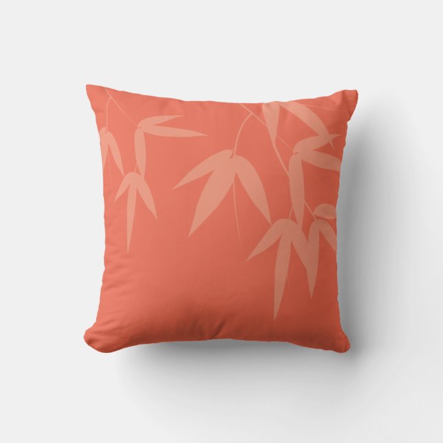Coral Bamboos Cushion (Front)
