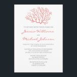 Coral Beach Wedding Invitation<br><div class="desc">.</div>