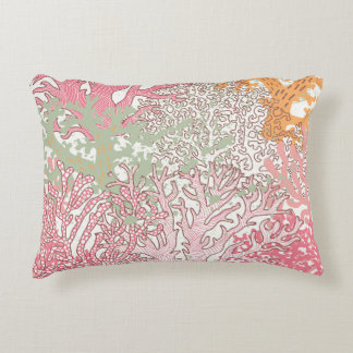 Coral Beauty: Underwater Pattern Wonderland. Decorative Cushion
