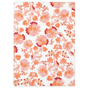 "Coral Blossom" Artistic Hardcover Spiral Clipboard
